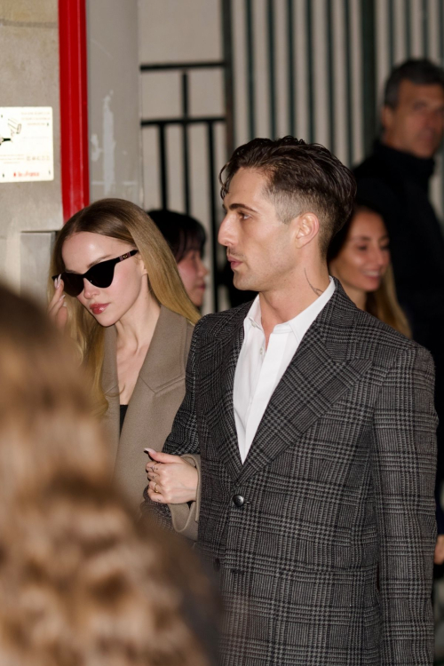 Dove Cameron and Damiano David Arrive at Valentino After-Party in Paris, September 2024