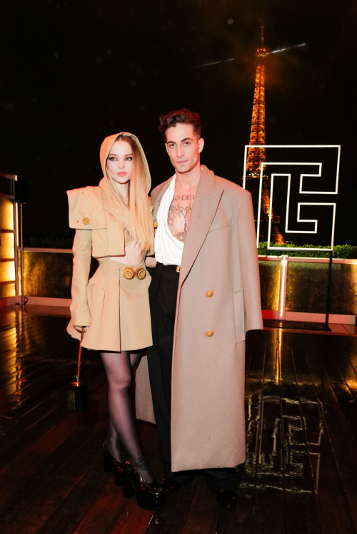 Dove Cameron and Damiano David at Balmain SS25 Afterparty Paris, September 2024