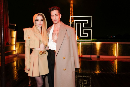 Dove Cameron and Damiano David at Balmain SS25 Afterparty Paris, September 2024 1