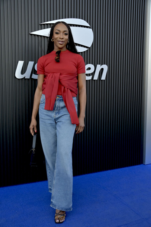 Ego Nwodim at 2024 US Open Celebrity Blue Carpet in New York 1