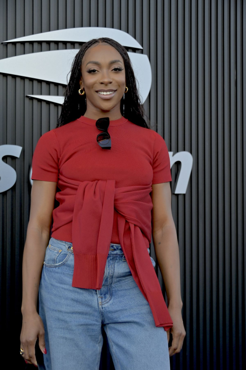 Ego Nwodim at 2024 US Open Celebrity Blue Carpet in New York 3