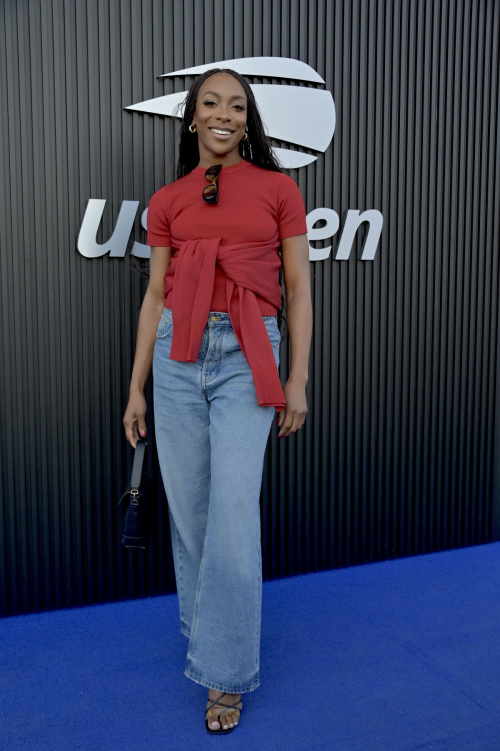 Ego Nwodim at 2024 US Open Celebrity Blue Carpet in New York 5