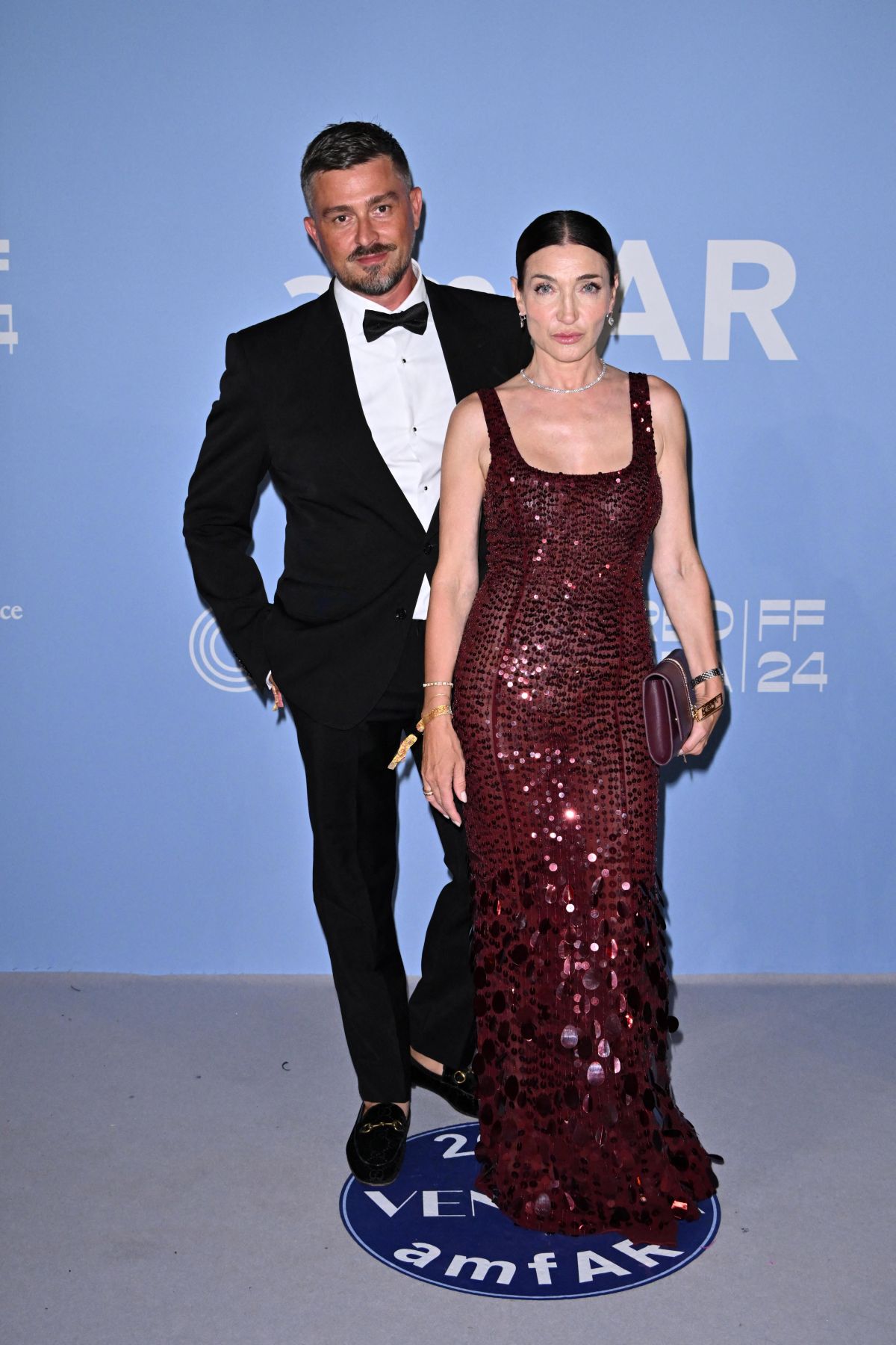 Elisabetta Franchi at AmfAR Gala at 81st Venice Film Festival