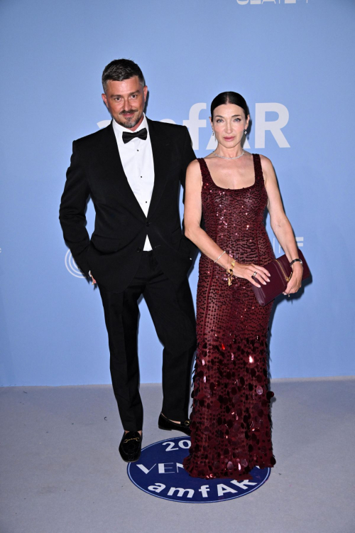 Elisabetta Franchi at AmfAR Gala at 81st Venice Film Festival 1