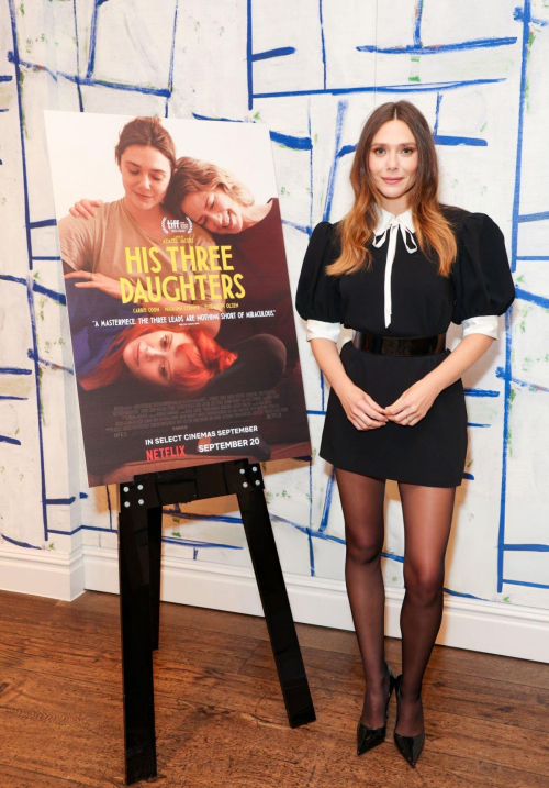 Elizabeth Olsen at His Three Daughters Special Screening at Soho Hotel in London