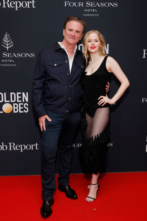 ellie bamber at golden globes announces the road to the golden globes party in toronto 1