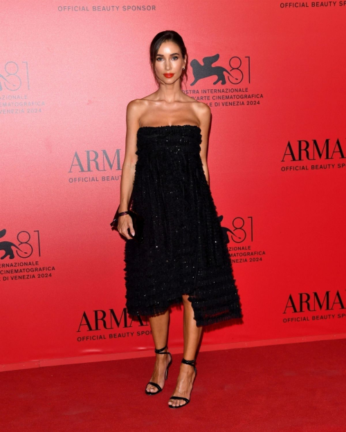 Emilie Tommerberg at armani beauty dinner photocall at 81st venice international film festival 3