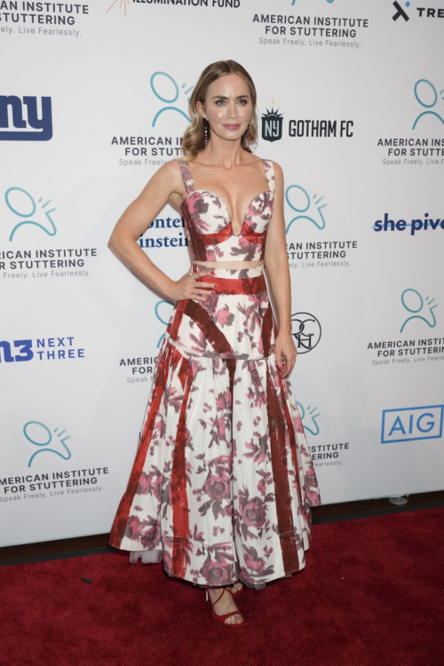 Emily Blunt at American Institute for Stutterings 18th Annual Gala in New York 2