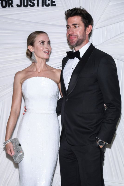 Emily Blunt at Clooney Foundation for Justice