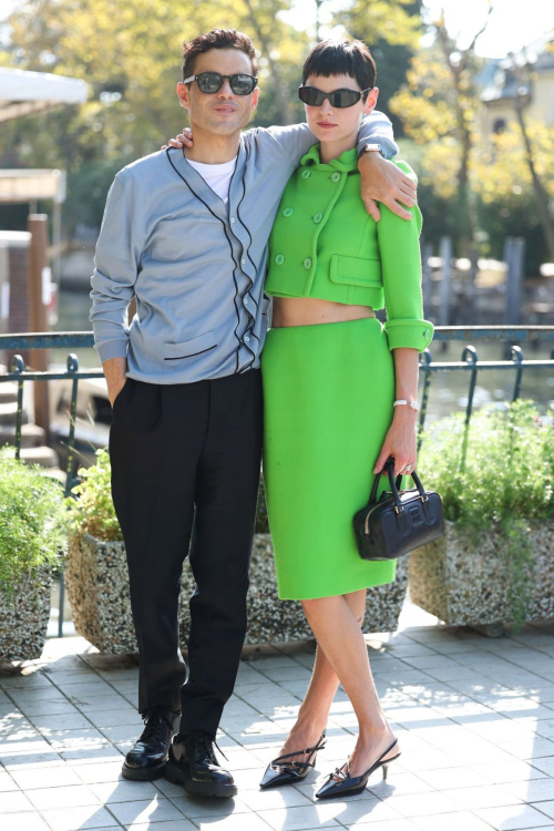 Emma Corrin and Rami Malek at Venice International Film Festival 1