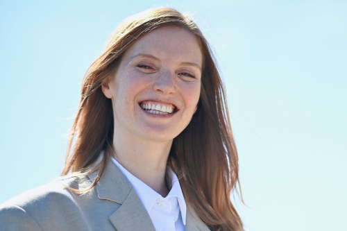 Fleur Geffrier at Rivage Photocall at La Rochelle Fiction Festival 1