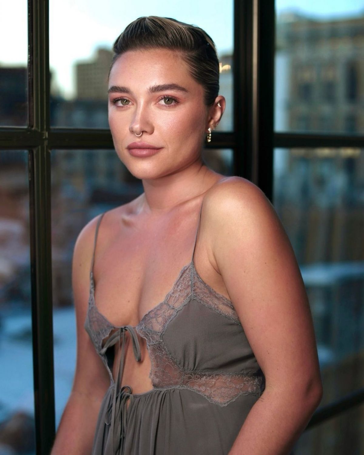 Florence Pugh We Live in Time NYC Press Portraits September 2024