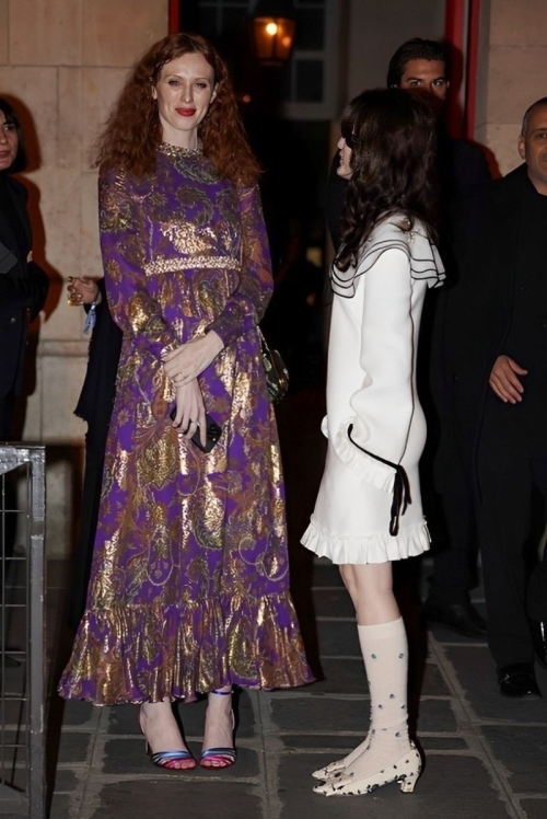 Florence Welch Arrives at Valentino After-Party Paris Fashion Week, September 2024