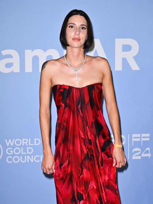 Francesca Busi at AmfAR Gala at 81st Venice Film Festival