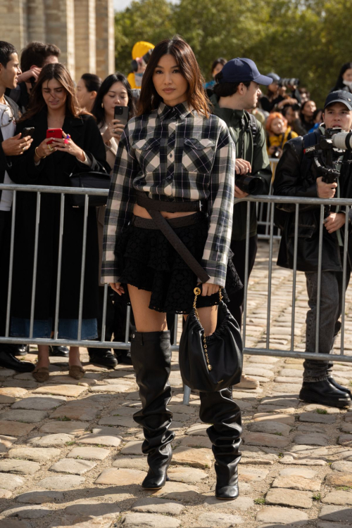 Gemma Chan Arrives at Loewe Show, Paris Fashion Week, September 2024 4