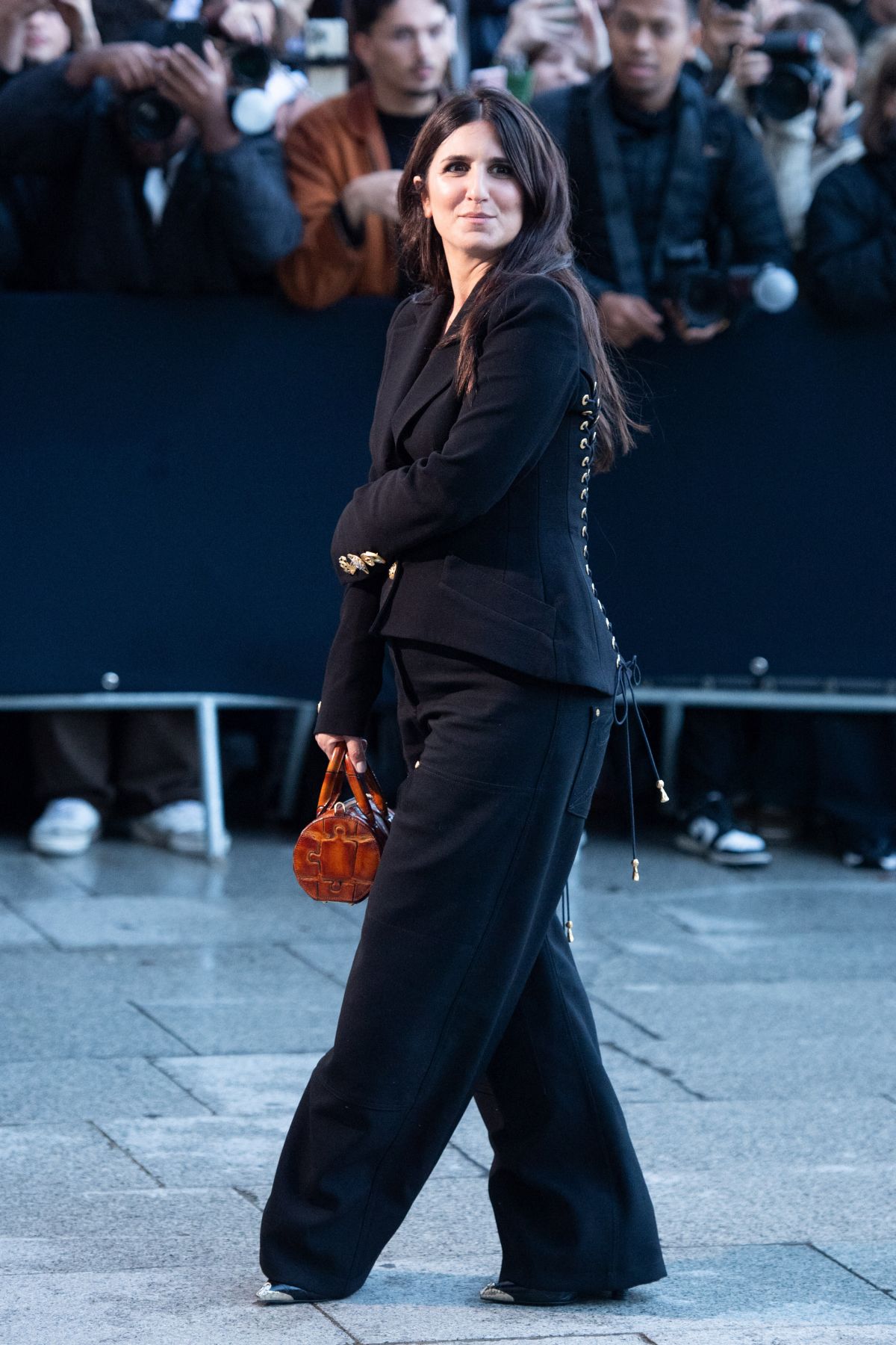 Geraldine Nakache at Schiaparelli Show, Paris Fashion Week, September 2024