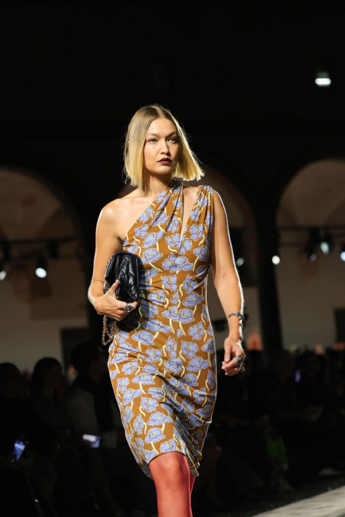 Gigi Hadid at Versace Fashion Show at Milan Fashion Week 2