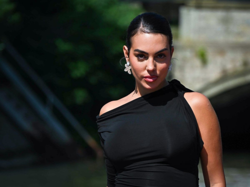 Gina Rodriguez arrives at Hotel Excelsior for 81st Venice International Film Festival 1