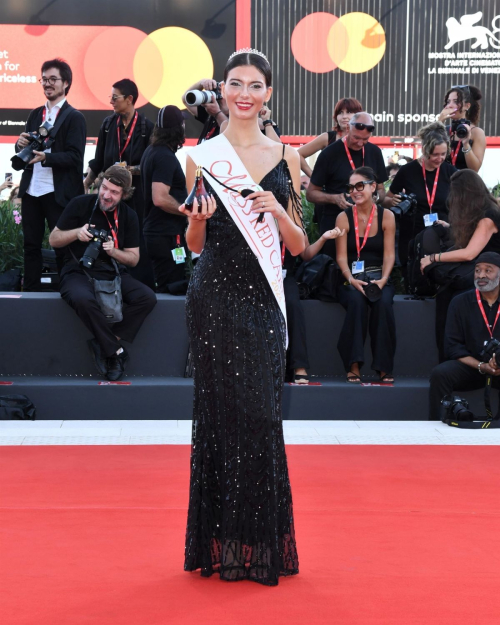 Gio Zaros at I’m Still Here Premiere at Venice Film Festival 1