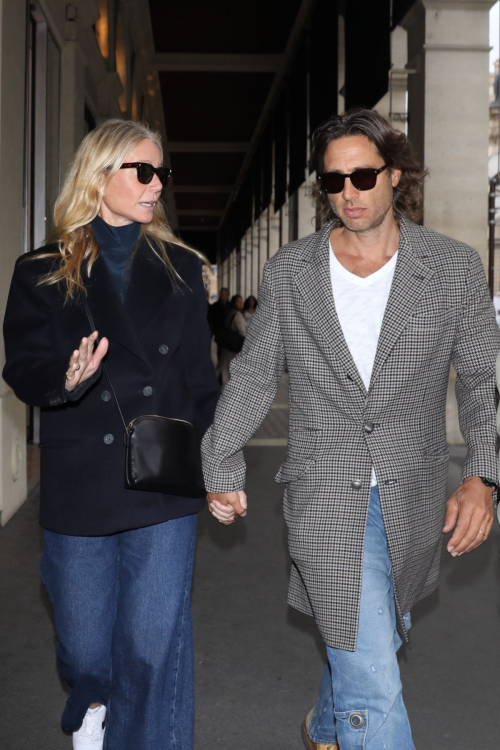 Gwyneth Paltrow and Brad Falchuk at Paris Fashion Week 5