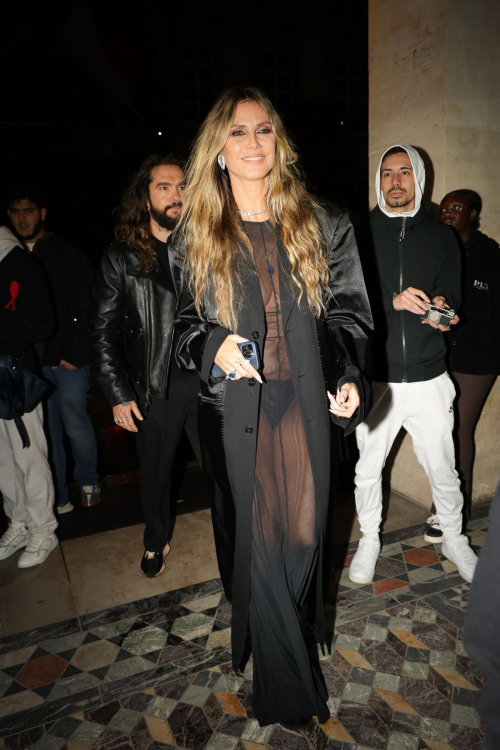 Heidi Klum and Tom Kaulitz Arrives at Vetements Party, Paris, September 2024 4