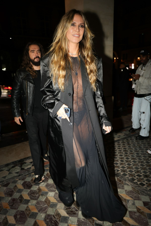 Heidi Klum and Tom Kaulitz Arrives at Vetements Party, Paris, September 2024 6