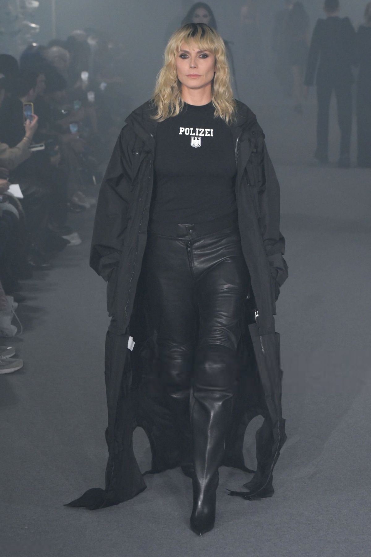 Heidi Klum Walks Vetements Runway Paris Fashion Week, September 2024