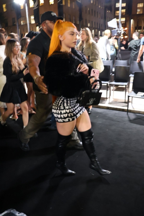 Ice Spice Arrives at Luar Show New York Fashion Week 2