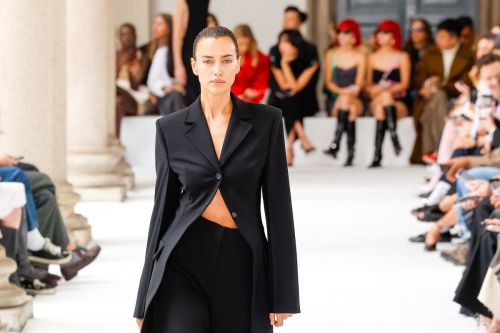 Irina Shayk Walks Runway at Sportmax Fashion Show at Milan Fashion Week 9