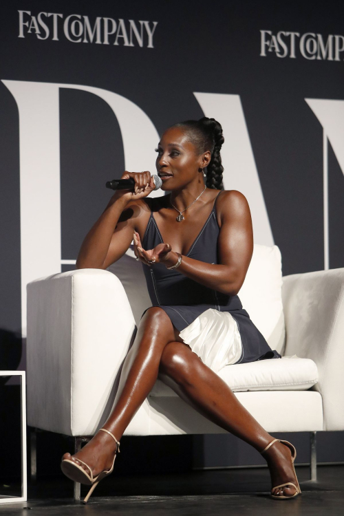 Issa Rae at Fast Company Innovation Festival at BMCC Tribeca PAC in New York