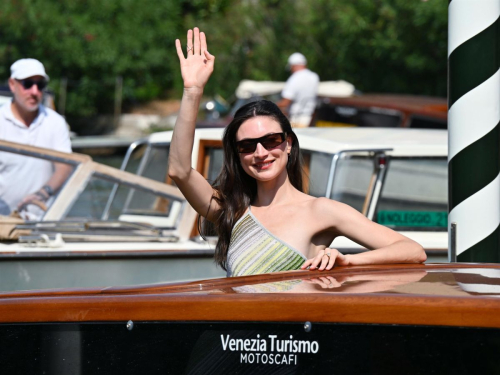 Jacquelyn Jablonski arrives at Hotel Excelsior for 81st Venice International Film Festival 1