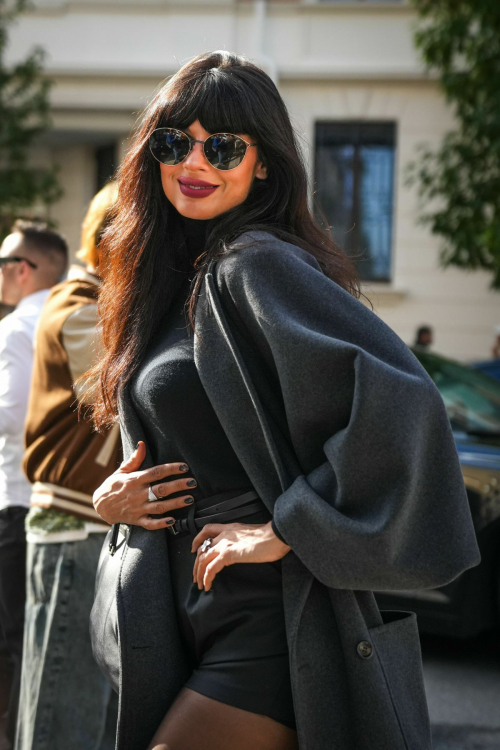 Jameela Jamil Arrives for Max Mara Milan Fashion Week Show 1