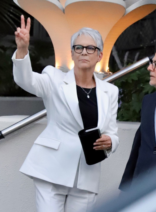 Jamie Lee Curtis Leaves FX Vanity Fair Pre Emmys Party West Hollywood 5