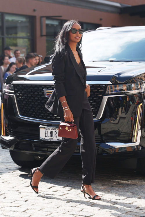 Jasmine Tookes arrives at Brandon Maxwell Fashion Show in New York 4