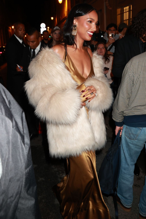 Jasmine Tookes at YSL Fashion Show After-party in Paris, September 2024