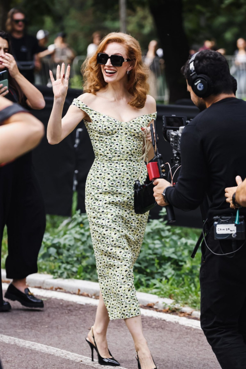 Jessica Chastain Arrives at Gucci Show Milan Fashion Week, September 2024 2