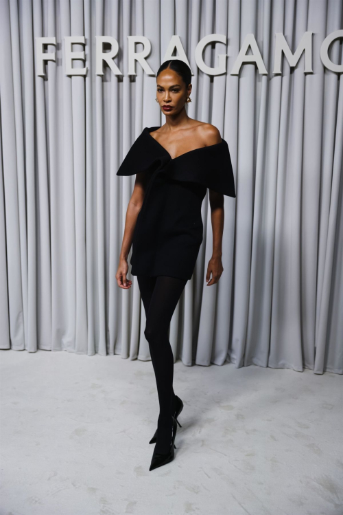 Joan Smalls at Ferragamo Show at Milan Fashion Week