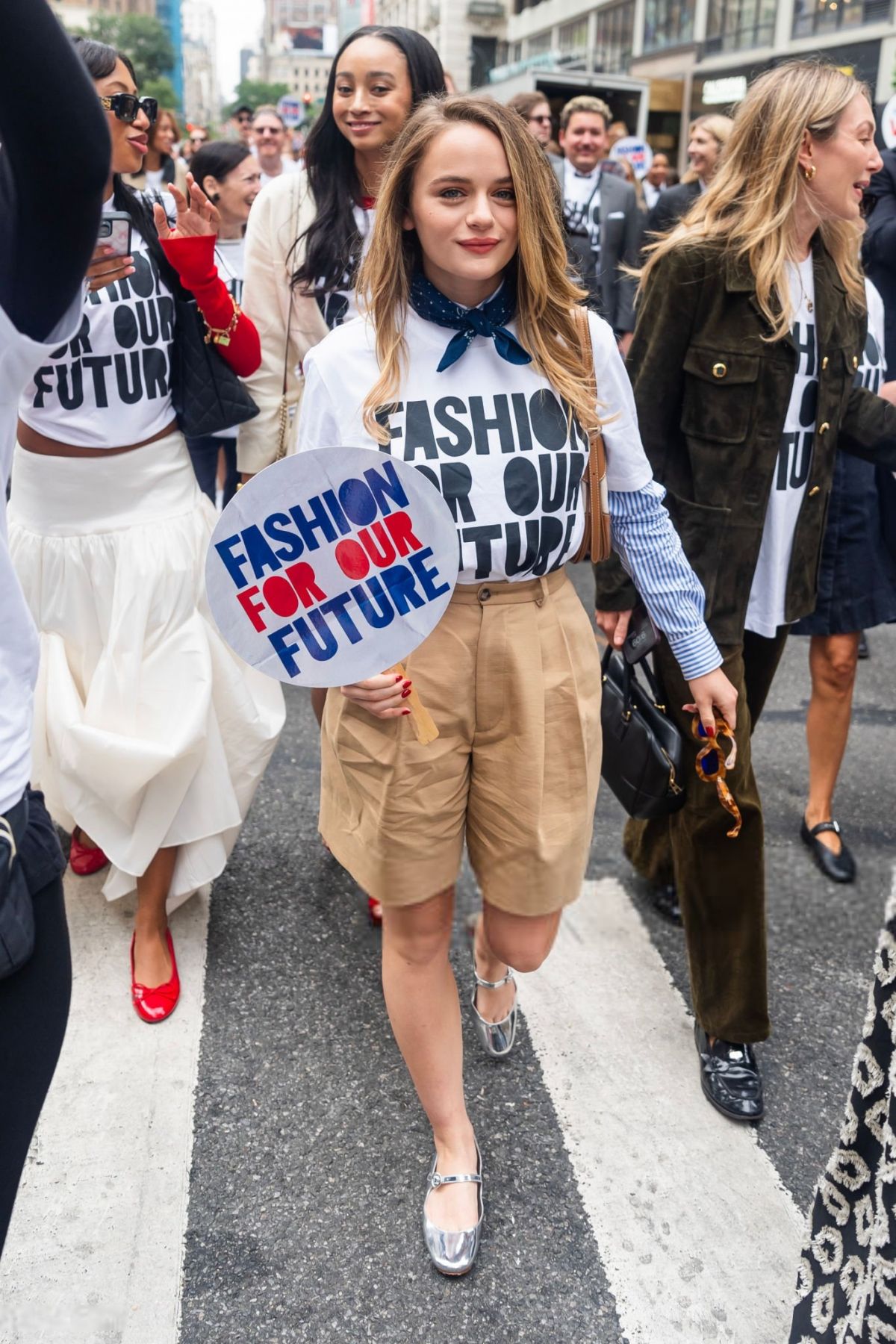 Joey King HQ at Fashion For Our Future March New York