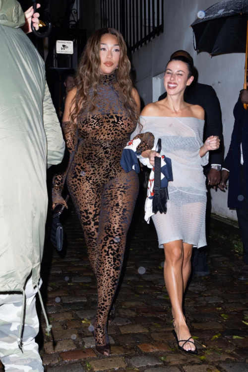 Jordyn Woods and Victoria Villaroel Leave Rosalia’s Birthday Bash, September 2024 3