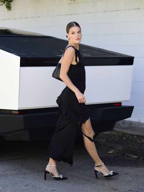 Joy Corrigan Out in New Tesla Cybertruck in Los Angeles 6