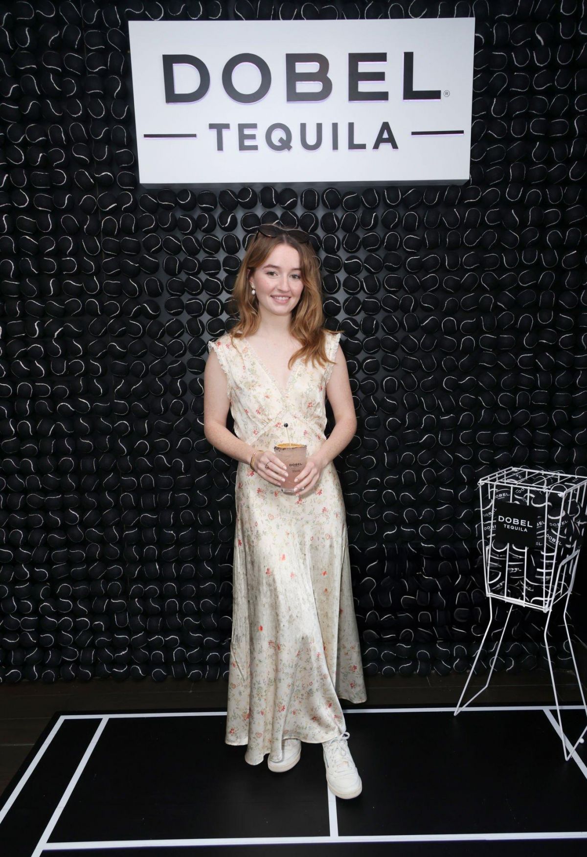 Kaitlyn Dever at 2024 US Open with Maestro Dobel Tequila in New York