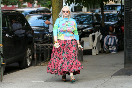 Kristen Bateman Arrives at Collina Strada Fashion Show at NYFW in New York 1