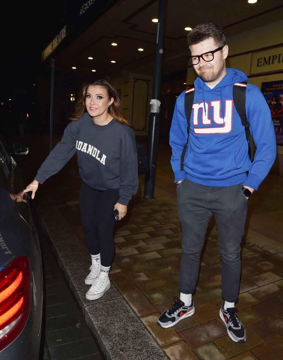 Kym Marsh and Samuel Thomas Leave Empire Theatre in Liverpool, September 2024