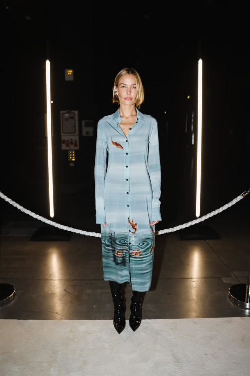 Lara Worthington at Ferragamo Show at Milan Fashion Week 2