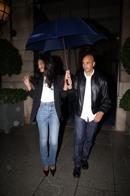 Laura Harrier and Sam Jarou Leave Their Hotel at Paris Fashion Week 3