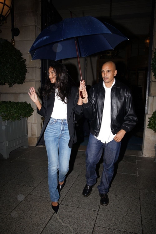 Laura Harrier and Sam Jarou Leave Their Hotel at Paris Fashion Week 4