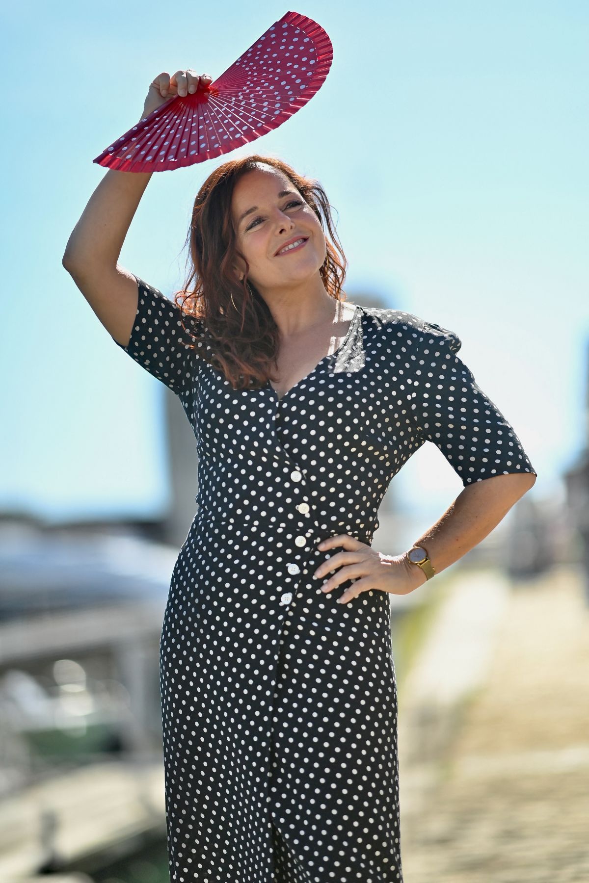 Laure Calamy at Une Amie Devouee Photocall at La Rochelle Fiction Festival