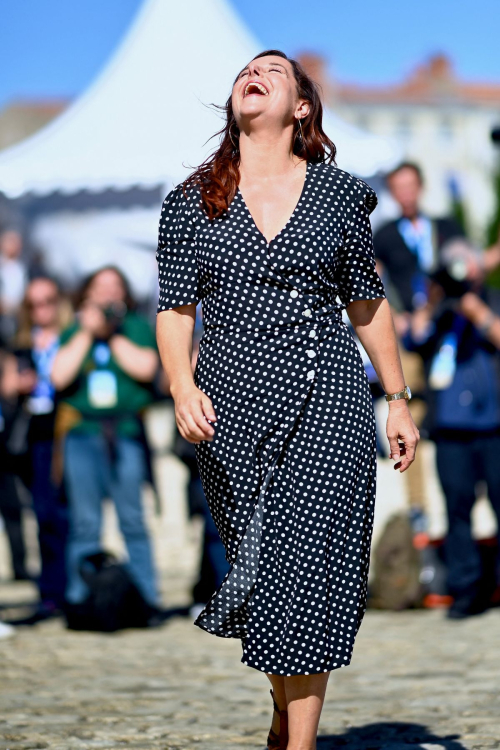 Laure Calamy at Une Amie Devouee Photocall at La Rochelle Fiction Festival 1