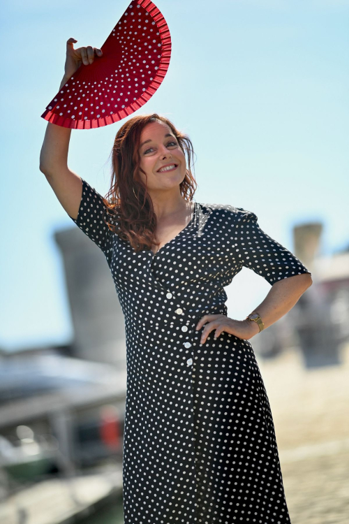 Laure Calamy at Une Amie Devouee Photocall at La Rochelle Fiction Festival 4