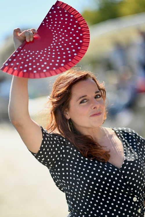 Laure Calamy at Une Amie Devouee Photocall at La Rochelle Fiction Festival 6